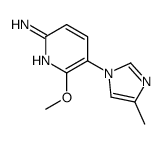 6-甲氧基-5-(4-甲基咪唑-1-基)吡啶-2-胺结构式