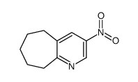 3-硝基-6,7,8,9-四氢-5H-环庚烷并[B]吡啶结构式