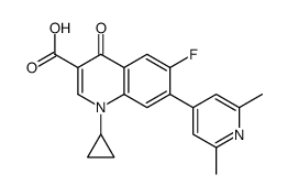 1-cyclopropyl-7-(2,6-dimethylpyridin-4-yl)-6-fluoro-4-oxoquinoline-3-carboxylic acid Structure