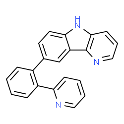 8-[2-(2-吡啶基)苯基]-5H-吡啶并[3,2-b]吲哚结构式