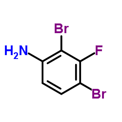 2,4-二溴-3-氟苯胺结构式