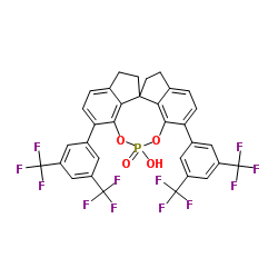 (11aS)-3,7-Bis[3,5-bis(trifluoromethyl)phenyl]-10,11,12,13-tetrahydro-5-hydroxy-diindeno[7,1-de:1',7'-fg][1,3,2]dioxaphosphocin 5-oxide structure