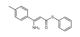 (Z)-S-phenyl 3-amino-3-(4-methylphenyl)prop-2-enethioate Structure