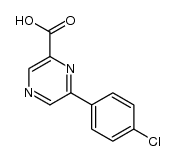 6-(4-氯苯基)吡嗪-2-甲酸结构式