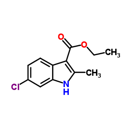 Ethyl 6-chloro-2-methyl-1H-indole-3-carboxylate structure