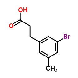 3-(3-Bromo-5-methylphenyl)propanoic acid结构式