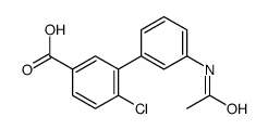 3-(3-acetamidophenyl)-4-chlorobenzoic acid结构式