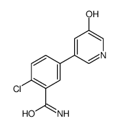 2-chloro-5-(5-hydroxypyridin-3-yl)benzamide结构式