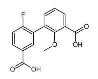 3-(5-carboxy-2-fluorophenyl)-2-methoxybenzoic acid结构式