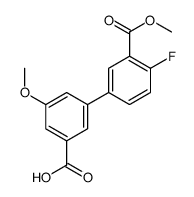 3-(4-fluoro-3-methoxycarbonylphenyl)-5-methoxybenzoic acid Structure