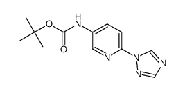 tert-butyl (6-(1H-1,2,4-triazol-1-yl)pyridin-3-yl)carbamate结构式