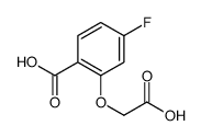 2-(羧基甲氧基)-4-氟苯甲酸结构式