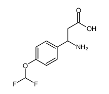 3-AMINO-3-(4-DIFLUOROMETHOXY-PHENYL)-PROPIONIC ACID Structure