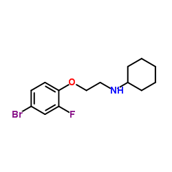 N-[2-(4-Bromo-2-fluorophenoxy)ethyl]cyclohexanamine structure