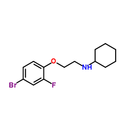 N-[2-(4-Bromo-2-fluorophenoxy)ethyl]cyclohexanamine Structure