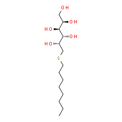 1-S-Octyl-1-thio-d-glucitol Structure