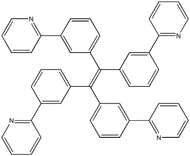 四(3-吡啶联苯基)乙烯结构式