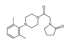 1-[2-[4-(2,6-dimethylphenyl)piperazin-1-yl]-2-oxoethyl]pyrrolidin-2-one Structure