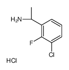 (S)-1-(3-Chloro-2-fluorophenyl)ethanamine hydrochloride structure