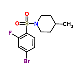 1-((4-BroMo-2-fluorophenyl)sulfonyl)-4-Methylpiperidine picture