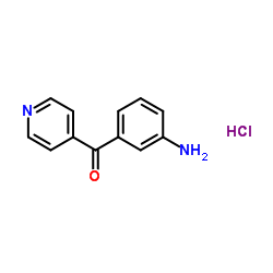 (3-Aminophenyl)(4-pyridinyl)methanone dihydrochloride结构式