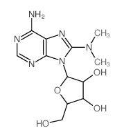 2-(6-amino-8-dimethylamino-purin-9-yl)-5-(hydroxymethyl)oxolane-3,4-diol picture