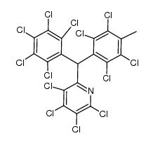 (pentachlorophenyl)(tetrachloro-4-methylphenyl)(tetrachloro-2-pyridyl)methane结构式