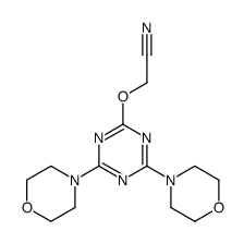 2-[(4,6-dimorpholin-4-yl-1,3,5-triazin-2-yl)oxy]acetonitrile结构式