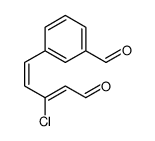 3-(3-chloro-5-oxopenta-1,3-dienyl)benzaldehyde Structure