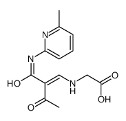 2-[[2-[(6-methylpyridin-2-yl)carbamoyl]-3-oxobut-1-enyl]amino]acetic acid结构式