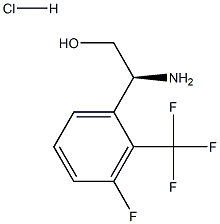 (2S)-2-AMINO-2-[3-FLUORO-2-(TRIFLUOROMETHYL)PHENYL]ETHAN-1-OL HYDROCHLORIDE Structure