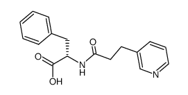 (S)-3-Phenyl-2-(3-pyridin-3-yl-propionylamino)-propionic acid结构式