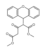 dimethyl rac-3-oxo-2-(9H-xanthen-9-yl)pentanedioate Structure