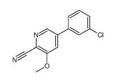 5-(3-chlorophenyl)-3-methoxypyridine-2-carbonitrile图片