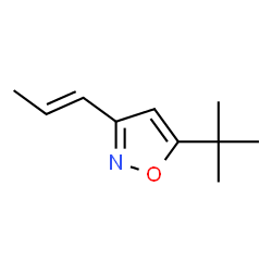 Isoxazole, 5-(1,1-dimethylethyl)-3-(1-propenyl)-, (E)- (9CI) structure
