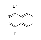 1-溴-4-氟异喹啉结构式
