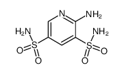 2-AMINOPYRIDINE-3,5-DISULFONAMIDE结构式