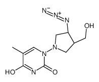 1-[(3R,4S)-3-azido-4-(hydroxymethyl)pyrrolidin-1-yl]-5-methylpyrimidine-2,4-dione Structure