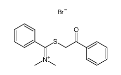 N,N-dimethyl-S-phenacylthiobenzimidium bromide Structure
