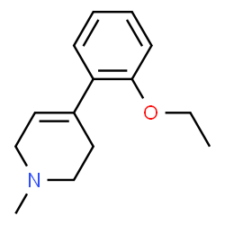 Pyridine, 4-(2-ethoxyphenyl)-1,2,3,6-tetrahydro-1-methyl- (9CI) structure