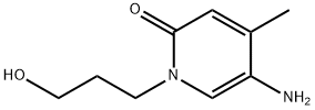 2(1H)-Pyridinone, 5-amino-1-(3-hydroxypropyl)-4-methyl- Structure