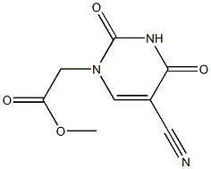 5-Cyanouracil-1-yl acetic acid methyl ester Structure