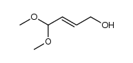 trans-4,4-dimethoxy-2-butenol结构式