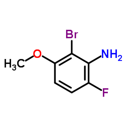 2-Bromo-6-fluoro-3-methoxyaniline结构式