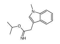 propan-2-yl 2-(1-methylindol-3-yl)ethanimidate结构式