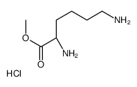 methyl (2S)-2,6-diaminohexanoate,hydrochloride结构式