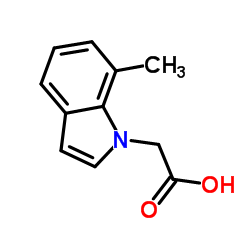 (7-Methyl-1H-indol-1-yl)acetic acid结构式