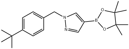 1-(4-(Tert-Butyl)benzyl)-4-(4,4,5,5-tetramethyl-1,3,2-dioxaborolan-2-yl)-1H-pyrazole Structure