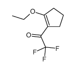 Ethanone, 1-(2-ethoxy-1-cyclopenten-1-yl)-2,2,2-trifluoro- (9CI) Structure