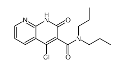 4-chloro-1,2-dihydro-2-oxo-N,N-dipropyl-1,8-naphthyridine-3-carboxamide结构式